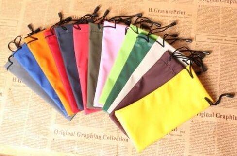 DMtse 10 Pack Soft Storage Pouch/Case/Sack for Sunglasses/Eyeglasses Gadgets Water Resistant Drawstring Storage Sack/Pouch Gadgets Cleaning & Storage Pouch (Color May Vary) (Color x 10) in Saudi Arabia