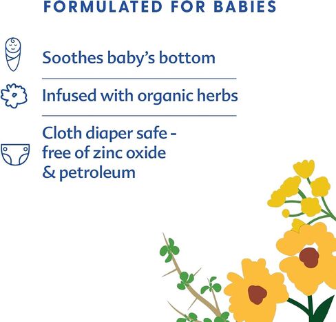 Motherlove Diaper Balm (1 oz) | Organic Herbal Diaper Cream—Cloth Diaper Safe, Zinc Oxide- & Petroleum-Free—Ideal Diaper Bag Size in Saudi Arabia