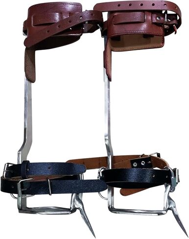 YKPPKY Tree Climbing Spikes - Tree Climbing Gear Stainless-Steel Tree Climbing Gear Tree Spikes for Climbing Gaffs Suitable for High Altitude Logging Fruit Picking Hunting… in Kuwait