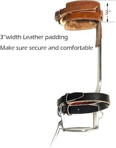 YKPPKY Tree Climbing Spikes - Tree Climbing Gear Stainless-Steel Tree Climbing Gear Tree Spikes for Climbing Gaffs Suitable for High Altitude Logging Fruit Picking Hunting… in Kuwait