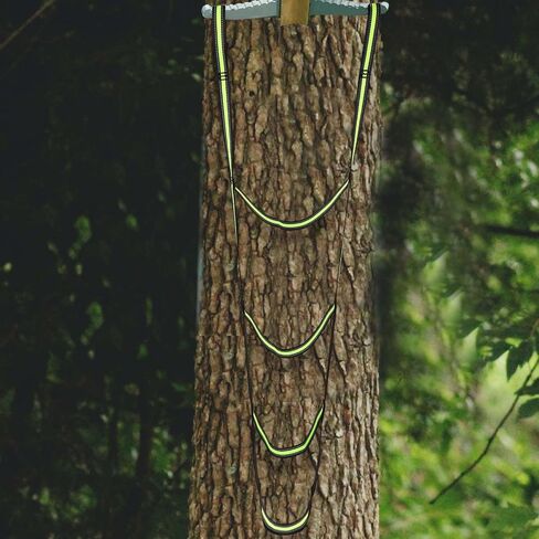 NQEUEPN Hunting Climbing Aider, 4 Step Climbing Rope Ladder 47 Inch Portable Hunting Tree Step Aider Stand Stick for Outdoor Sports Rock Climbing Caving Mountaineering Mountaineering in Saudi Arabia
