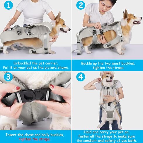 PetBonus Dog Front Carrier Backpacks, Legs Out Easy-fit Puppy Chest Carrier in Kuwait