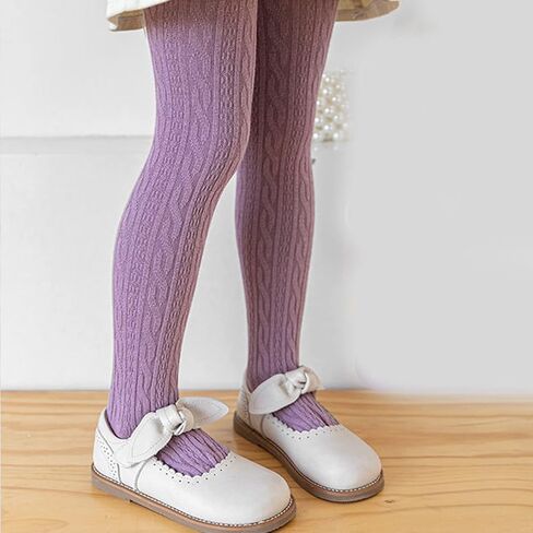 Toddler Baby Girls Cable Knit Leggings Solid Cotton Footed Tights Warm Stockings Pantyhose Pants Trousers 3/5Pack for 1-8T in Saudi Arabia