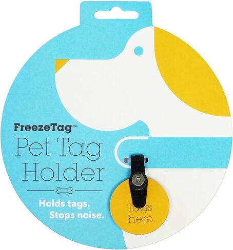 FreezeTag Dog Tag Silencer and Connector, One Size, Graphite in Kuwait