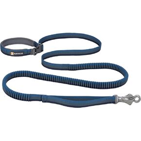 Ruffwear, Roamer Bungee Dog Leash for Running, Biking or Hiking, Can be Used Hand-Held or Hands-Free, Blue Atoll, 5.5'-7'