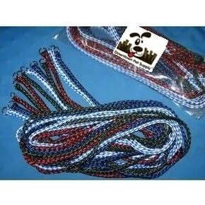 Downtown Pet Supply Braided Poly Slip Lead Dog Leash, 24 Pack, 5' Long - Universal Dog Slip Leash with Metal O Ring - Durable Dog Slip Lead for Groomers, Shelters, Rescues, Vets, or Doggy Daycares