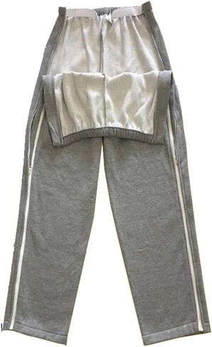 ملابس رعاية المرضى من BIHIKI، ملابس لمرضى الجراحة المسنين ذوي الإعاقة، سهلة الارتداء والخلع، مساعدات التمريض في المستشفى/المنزل، مناسبة للكسر، مرضى طريح الفراش/كبار السن (XL) in Kuwait