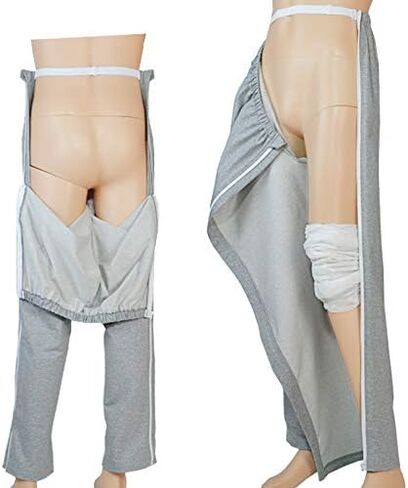 ملابس رعاية المرضى من BIHIKI، ملابس لمرضى الجراحة المسنين ذوي الإعاقة، سهلة الارتداء والخلع، مساعدات التمريض في المستشفى/المنزل، مناسبة للكسور، مرضى طريح الفراش/كبار السن (XXL) in Kuwait