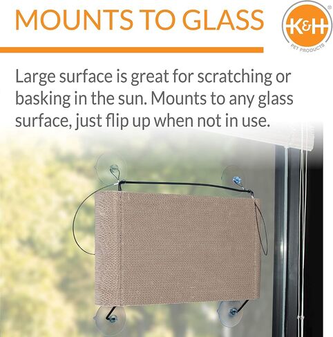 K&H Pet Products EZ Mount Scratcher Kitty Sill إعادة التعبئة فقط باللون البني 11 بوصة × 20 بوصة × 2 بوصة in Kuwait