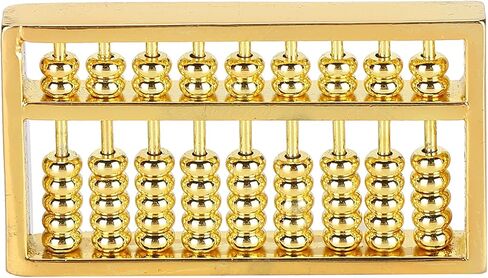 ليدي شو مجموعة ادوات حسابية صغيرة من النحاس الاصفر مكونة من 9 تروس من النحاس الاصفر، مناسبة للاطفال والكبار، مقاس 1.5 انش in Kuwait