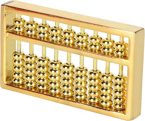 ليدي شو مجموعة ادوات حسابية صغيرة من النحاس الاصفر مكونة من 9 تروس من النحاس الاصفر، مناسبة للاطفال والكبار، مقاس 1.5 انش in Kuwait