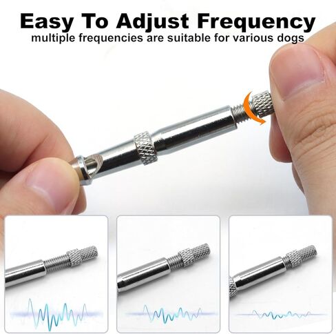 FAFAAWFF 2 جهاز كمبيوتر شخصى صفارات الكلب مع الحبل، صافرة الكلب لوقف النباح، تردد قابل للتعديل صافرة الكلب بالموجات فوق الصوتية، صافرة تدريب الكلاب المهنية استدعاء in Kuwait