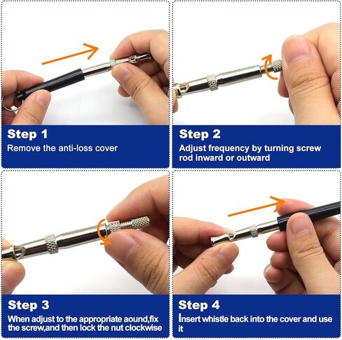 FAFAAWFF 2 جهاز كمبيوتر شخصى صفارات الكلب مع الحبل، صافرة الكلب لوقف النباح، تردد قابل للتعديل صافرة الكلب بالموجات فوق الصوتية، صافرة تدريب الكلاب المهنية استدعاء in Kuwait