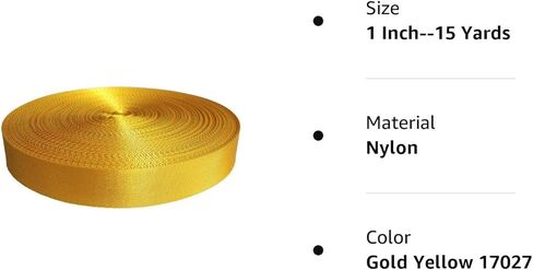 Yo-Yo2015 Nylon Webbing 1 Inch 30 Yards Durable Flat Nylon Webbing Strap for Backpack,Cargo Strap,Pet Leash or Collar,Gardening,Craft in Kuwait