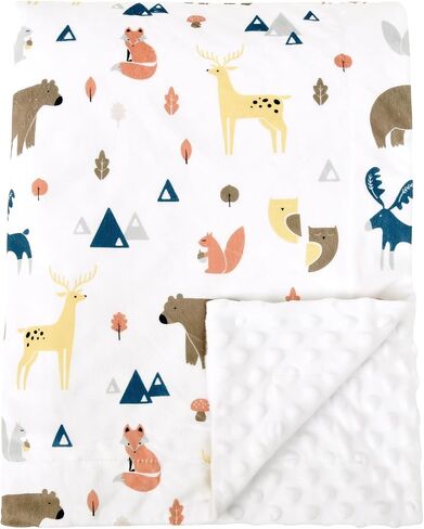 david's kids Minky Baby Blanket for Girls, Soft Lightweight Micro Fleece Blanket with Double Layer, Dotted Backing, Breathable Receiving Blanket for Newborns, 30x40 Inches, Floral Flowers in Saudi Arabia