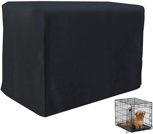 Dog Crate Cover, Pet Kennel Cover Provided for Wire Crates, Cage, Heavy Duty Waterproof Windproof Pet Kennel Cover Indoor Outdoor Protection in Kuwait