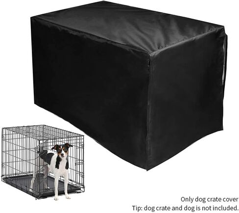 Dog Crate Cover, Pet Kennel Cover Provided for Wire Crates, Cage, Heavy Duty Waterproof Windproof Pet Kennel Cover Indoor Outdoor Protection in Kuwait