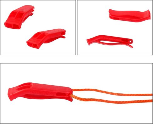 20 Pcs Emergency Safety Whistle Plastic Whistles Set with Lanyard in Kuwait