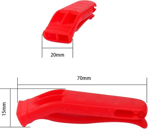 20 Pcs Emergency Safety Whistle Plastic Whistles Set with Lanyard in Kuwait