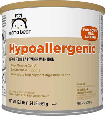 علامة أمازون التجارية - مسحوق تركيبة الرضع المضاد للحساسية من ماما بير مع الحديد، غير معدل وراثيًا، 1.24 رطل (عبوة من قطعة واحدة) in Kuwait