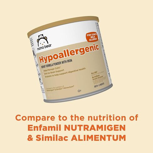 علامة أمازون التجارية - مسحوق تركيبة الرضع المضاد للحساسية من ماما بير مع الحديد، غير معدل وراثيًا، 1.24 رطل (عبوة من قطعة واحدة) in Kuwait