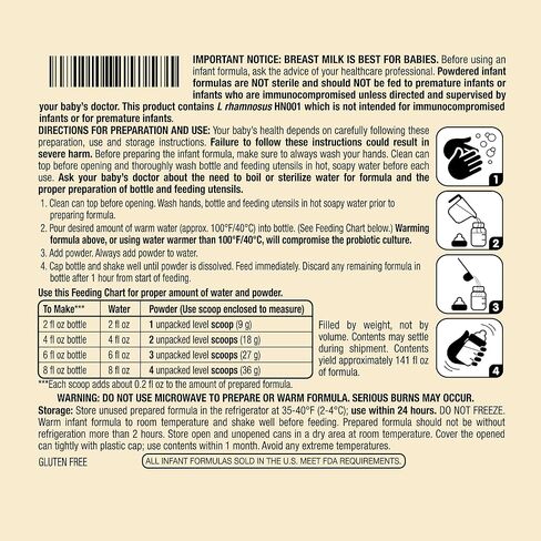 علامة أمازون التجارية - مسحوق تركيبة الرضع المضاد للحساسية من ماما بير مع الحديد، غير معدل وراثيًا، 1.24 رطل (عبوة من قطعة واحدة) in Kuwait