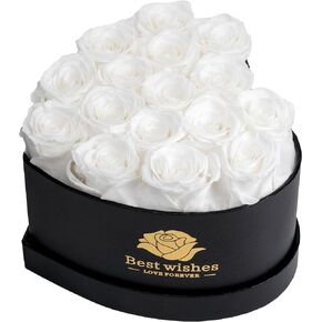 Childom Birthday Gifts for Women,4 Pcs Preserved Real Roses Gifts for Her,Christmas Rose Gifts for Women,Fresh Rose Gifts in Gift Box,Women Gifts for Mom,Wife,Grandma,Thanksgiving,Anniversary