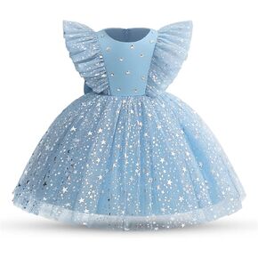 HNXDYY Baby Girl Tulle Dress Baby Birthday Party Dress Tutu Dresses for Toddler Girls