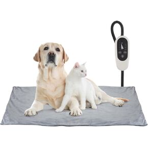 وسادة تدفئة للحيوانات الأليفة من بي إن لينك، وسادة تدفئة للكلاب والقطط مع مؤقت، وسادة تدفئة داخلية مقاس 24 بوصة × 35 بوصة للكلاب والقطط مع سلك مقاوم للمضغ، وسادات تدفئة كهربائية للكلاب والقطط، 6 أوضاع لدرجة الحرارة قابلة للتعديل in Kuwait