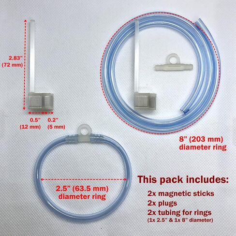 Magnetic Invisible Feeding Ring (Customizable and Auto-Leveling) Food Portal for Floating Plant Aquariums and Fish Tanks (Single) in Saudi Arabia
