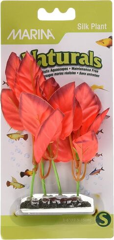 Marina Naturals, Green Foreground Silk Plant, Medium Fish Tank Decoration, PP114 in Saudi Arabia