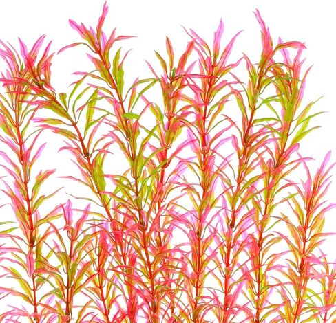 Aquarium Plastic Plants Large, Artificial Plastic Long Fish Tank Plants Decoration Ornaments Safe for All Fish 21 Inches Tall (J07 Green) in Kuwait