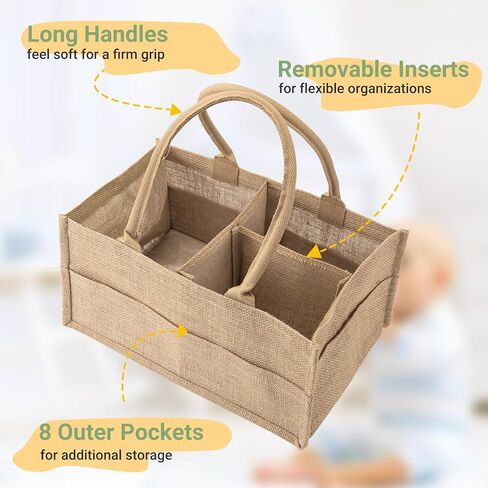 علبة حفاضات الأطفال المحمولة من أوبيكو، صندوق تخزين الحضانة ومنظم السيارة للحفاضات ومناديل الأطفال in Kuwait