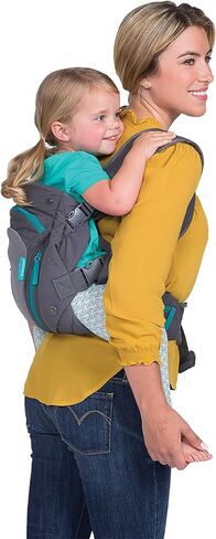 Infantino Carry On Multi-Pocket Carrier - All-Positions, Black, Ergonomic Design for Newborns and Toddlers, 8-40 lbs. with Forward-Facing, in-Facing and Backpack Positions Plus 6 Storage Pockets in Kuwait