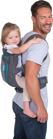 Infantino Carry On Multi-Pocket Carrier - All-Positions, Black, Ergonomic Design for Newborns and Toddlers, 8-40 lbs. with Forward-Facing, in-Facing and Backpack Positions Plus 6 Storage Pockets in Kuwait