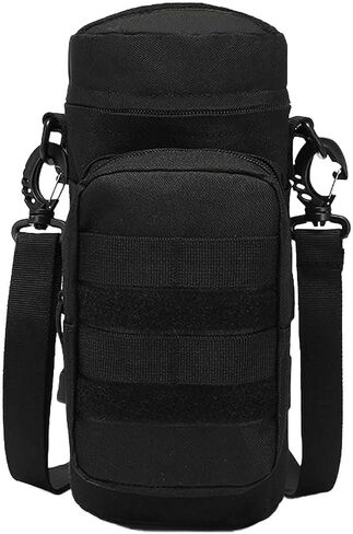 LFWATAXY 1 Pcs Tactical Water Bottle Pouch Tactical Backpack Attachment Pouches Water Bottle Pouch Zipper Water Bottle Bag Water Bottle Holder with Strap Hiking Camping Outdoor Travel in Saudi Arabia