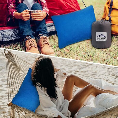 HOOD MOUNT 18" L x 14" W Camping Pillow,Camping Accessories for Tent,Backpacking Camping,Beach,Hammock in Kuwait