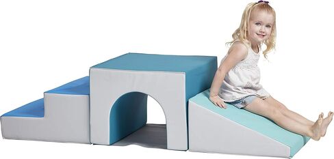 ECR4Kids SoftZone Single Tunnel Climber، مجموعة لعب للأطفال الصغار، معاصرة، 3 قطع in Kuwait