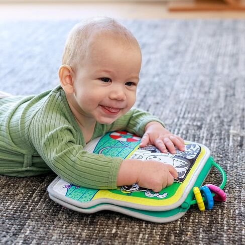 Infantino Busy Board Mirror & Sensory Discovery Toy Boat for Fine Motor Skill Development with Gears, Beads, High Contrast Prints, Tummy Time, Sit & Play or On The Go, for Newborns, Babies & Toddlers in Saudi Arabia