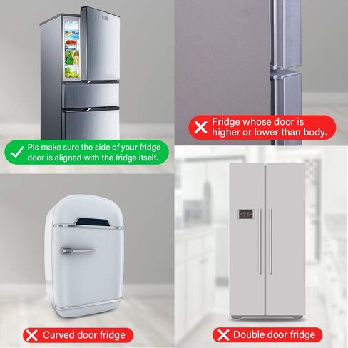 EUDEMON Home Refrigerator Fridge Freezer Door Lock Latch Catch Toddler Kids Child Baby Safety Lock Easy to Install no Tools Need or Drill (Grey，1 Pack) in Saudi Arabia