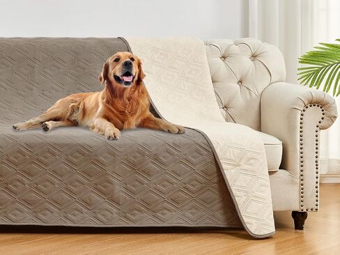 LPMOERA Waterproof Reversible Couch Sofa Cover Blanket for Dogs Washable Furniture Protector Slipcover for Kids Black 30 * 30 Inch(Pack of 2) in Kuwait