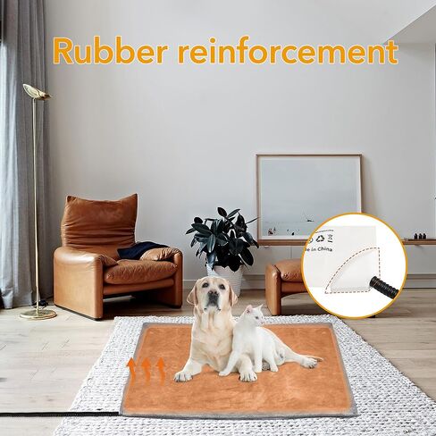 وسادة تدفئة للحيوانات الأليفة من بي إن لينك، وسادة تدفئة للكلاب والقطط مع مؤقت، وسادة تدفئة داخلية مقاس 24 بوصة × 35 بوصة للكلاب والقطط مع سلك مقاوم للمضغ، وسادات تدفئة كهربائية للكلاب والقطط، 6 أوضاع لدرجة الحرارة قابلة للتعديل in Kuwait