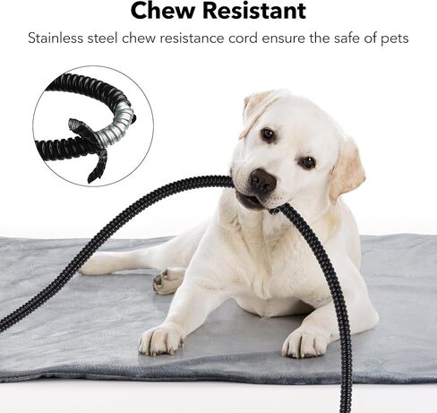 وسادة تدفئة للحيوانات الأليفة من بي إن لينك، وسادة تدفئة للكلاب والقطط مع مؤقت، وسادة تدفئة داخلية مقاس 24 بوصة × 35 بوصة للكلاب والقطط مع سلك مقاوم للمضغ، وسادات تدفئة كهربائية للكلاب والقطط، 6 أوضاع لدرجة الحرارة قابلة للتعديل in Kuwait