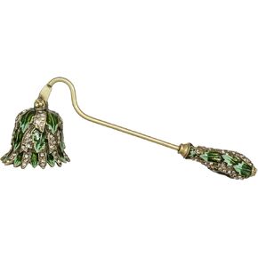 Candle Snuffer, Elegant Candle Extinguisher Candlesnuffer with Long Handle, Candle Stopper for Putting Out Candle Flame Safely, Candle Accessories Gift (Green) in Saudi Arabia