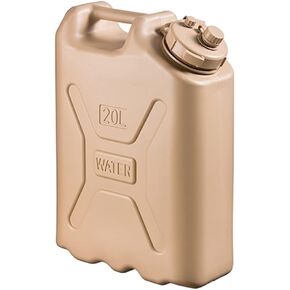 5 Gallon 20 Liter BPA Free Lightweight Portable Water Storage Container for Camping and Emergency Storage, Plastic Sand in Saudi Arabia