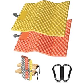 HAFITH Foam Hiking Seat, Sit Pad, Sit Pads for Backpacking, Seat Cushion with Carabiner Clips, Carry Bag, Waterproof Foam Seat for Camping, Hiking, Outdoor