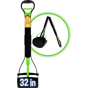 Bodhi Dog Large Foldable Pooper Scooper with 32 inches Handle Portable Design for Small and Big Dogs | Constructed with Durable Materials