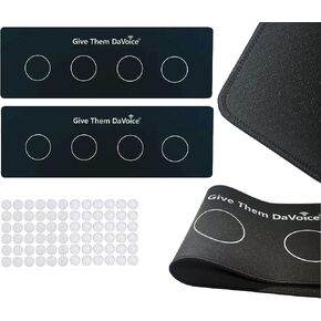 DaVoice Dog Button Mat (8 مواضع للأزرار) لأزرار اتصال الكلاب، وأزرار الكلاب للوحة الاتصالات، ولوحة أزرار التحدث لتدريب الكلاب على التحدث (الأزرار والمرفقات غير متضمنة)