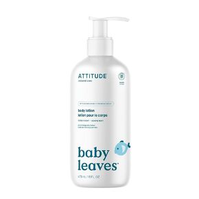 لوشن الجسم للأطفال من ATTITUDE، معتمد من مجموعة العمل البيئي (EWG)، تم اختباره من قبل أطباء الجلدية، نباتي ومعادن، نباتي، ليلة سعيدة، 16 أونصة سائلة
