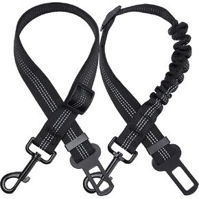 Dog Seat Belt, 2-Piece Set Retractable Dog Car Seatbelts, Adjustable Pet Harnesses for Dogs in Kuwait